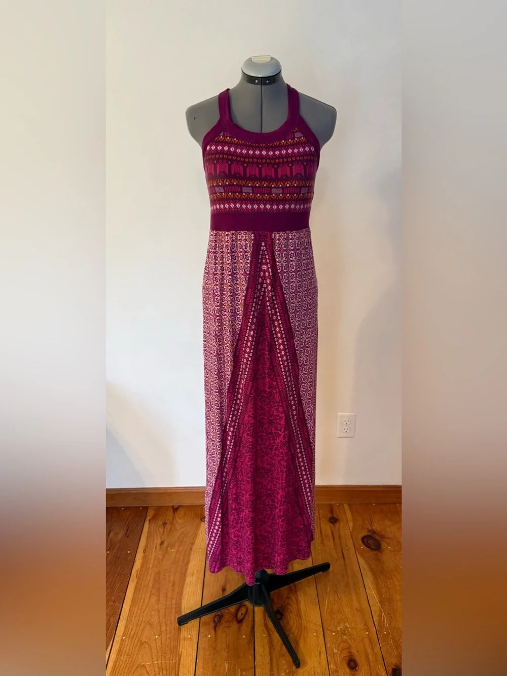 Athleta Fuchsia Patterned Maxi Dress - Picture 2 of 4